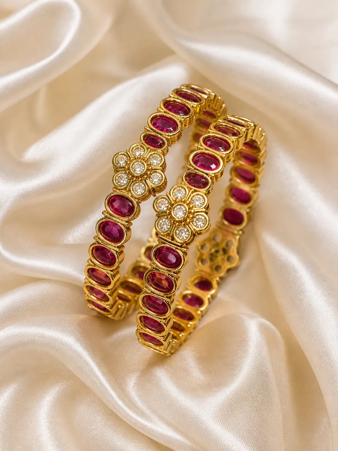 Kundan Openable Bangles Heritage Jewellery | Sonaaz